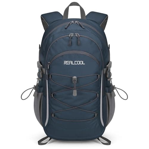 RealCool Hiking Backpack for Men Women,20L Lightweight Waterproof Travel Camping Backpack Hiking Daypack for Cycling Running,Blue