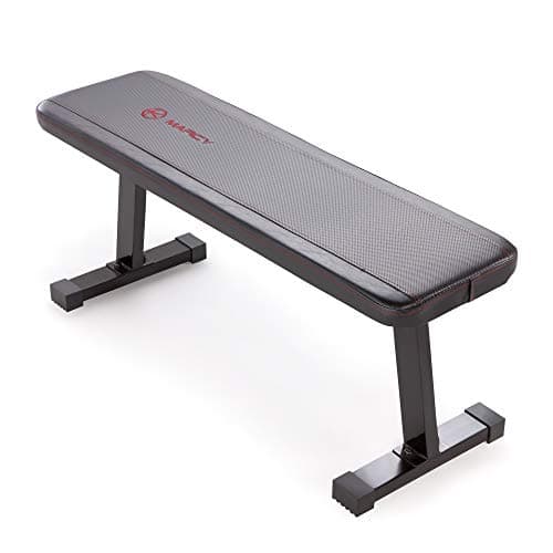 Marcy Flat Utility 600 lbs Capacity Weight Bench for Weight Training and Ab Exercises SB-315 , Black