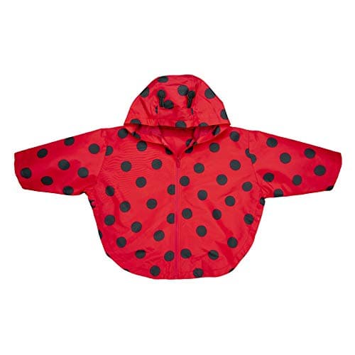 Carter's Girls Her Favorite Rainslicker Rain Jacket, Ladybug Red, 4