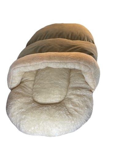 NEW Half Hooded Cat, Small Dog Or Puppy Bed Super Cozy Orthopedic Plush